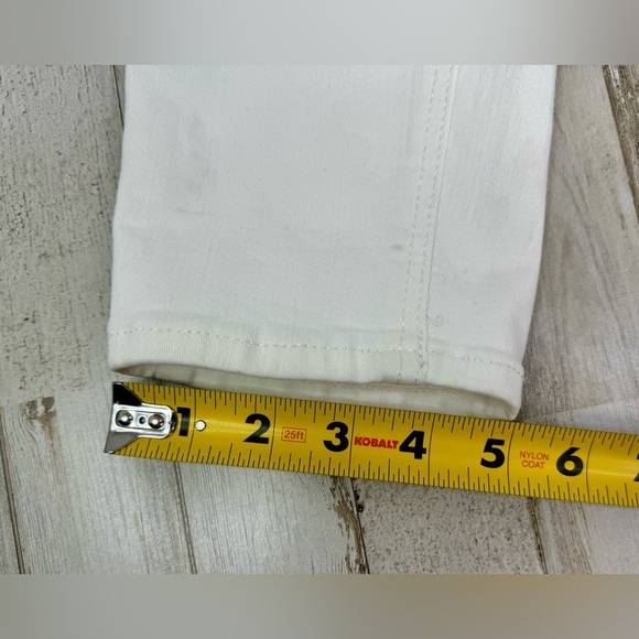 Old Navy Rockstar High Rise Super Skinny White Jeans Tummy Control 10 Tall NWT - Picture 8 of 13